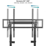Soporte de Pared Fijo/ Suelo TooQ HIPERIÓN FS2280M-B para TV de 55-100"/ hasta 120kg - PixelPlaza