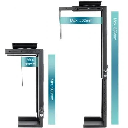 Soporte Bajo Mesa/de Pared TooQ TQMUD01 para PC/ hasta 10kg - PixelPlaza