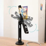 Soporte de Mesa/Pared para Smartphone/Tablet TooQ TQTDS0812/ Antirrobo/ Negro - PixelPlaza