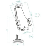 Soporte de Mesa/Pared para Smartphone/Tablet TooQ TQTDS0812/ Antirrobo/ Negro - PixelPlaza