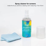 Kit Limpiador de Pantallas TooQ TQSC0016/ Spray 150ml + Paño Microfibra - PixelPlaza
