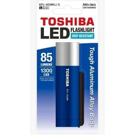 Linterna Toshiba KFL-403M/ 85 Lúmenes/ 3 pilas *AAA/ Azul - PixelPlaza
