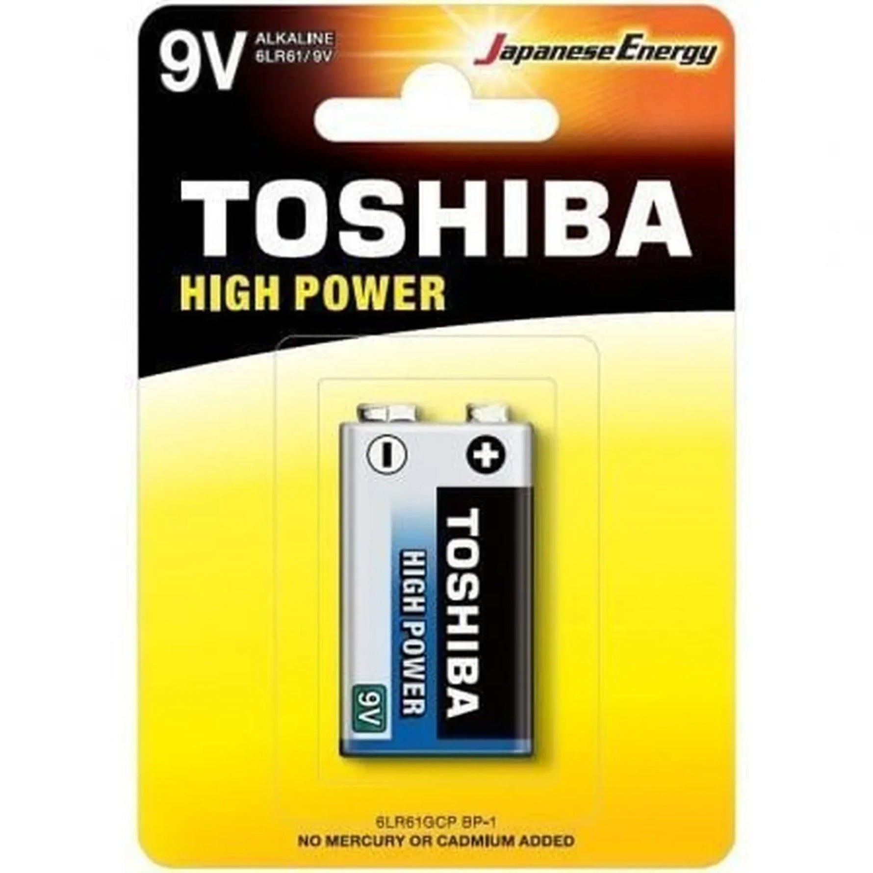 Pila 9V Toshiba 6LR61/ 9V/ Alcalina - PixelPlaza