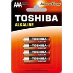 Pack de 4 Pilas AAA Toshiba Alkaline LR03/ 1.5V/ Alcalinas - PixelPlaza