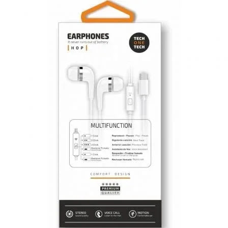 Auriculares Intrauditivos Tech One Tech earTECH TEC1304/ con Micrófono/ USB Tipo-C/ Blancos - PixelPlaza