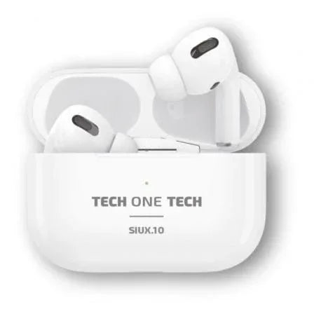 Auriculares Bluetooth Tech One Tech SIUX.10 TEC1410/ con estuche de carga/ Autonomía 5h/ Blancos - PixelPlaza