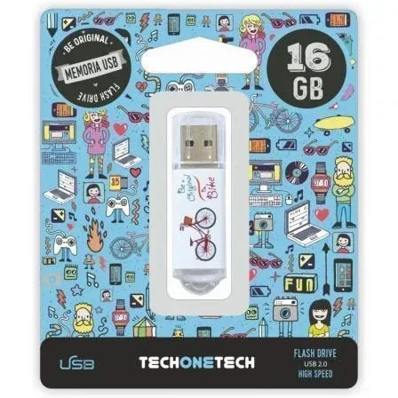 Pendrive 16GB Tech One Tech Be Bike USB 2.0 - PixelPlaza