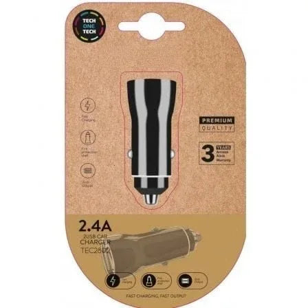 Cargador de Coche Tech One Tech TEC2802/ 2xUSB/ 12W - PixelPlaza