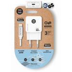Cargador de Pared Tech One Tech TEC2222/ 1xUSB Tipo-C + Cable Lightning/ 20W/ Blanco - PixelPlaza