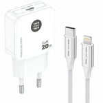 Cargador de Pared Tech One Tech TEC2222/ 1xUSB Tipo-C + Cable Lightning/ 20W/ Blanco - PixelPlaza