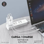 Cargador de Pared GaN Tech One Tech PD TEC2273 / 1xUSB Tipo-C/ 1xUSB/ 65W - PixelPlaza