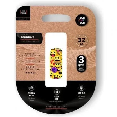 Pendrive 32GB Tech One Tech Emoji collage USB 2.0 - PixelPlaza