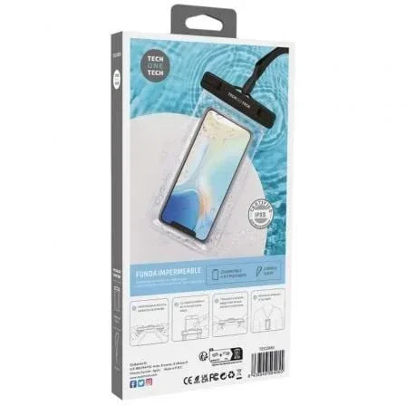 Funda Universal Impermeable para Smartphone Tech One Tech TEC2850/ Hasta 7" - PixelPlaza