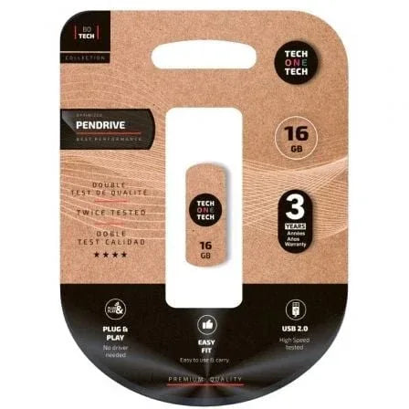 Pendrive 16GB Tech One Tech Pro Smart Clip USB 2.0 - PixelPlaza