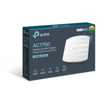 Punto de Acceso Inalámbrico TP-Link Omada EAP245 PoE 1700Mbps/ 2.4 GHz 5GHz/ Antena de 4dBi/ WiFi 802.11ac/n/b/g/a - PixelPlaza