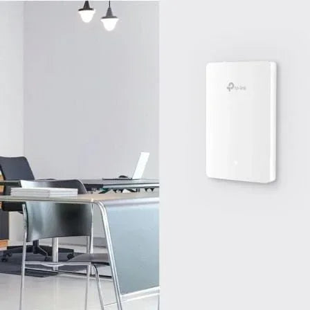 Punto de Acceso Inalámbrico TP-Link Omada EAP615-WALL/ WiFi 6/ PoE/ 1800Mbps/ 2.4GHz 5GHz/ Antenas de 4dBi/ WiFi 802.11 ax/ac/a/n/b/g 802.3af/at - PixelPlaza