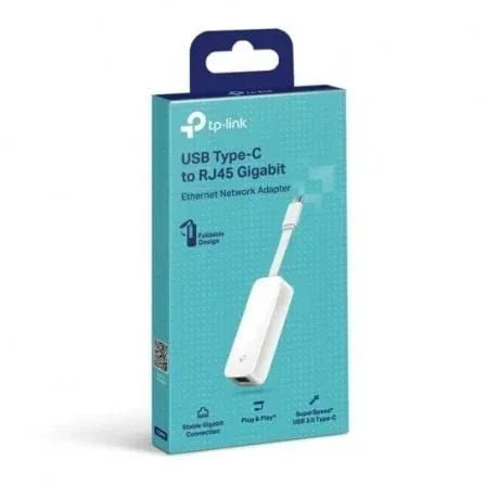Adaptador USB Tipo-C - RJ45 Gigabit Ethernet TP-Link UE300C/ 1000Mbps - PixelPlaza