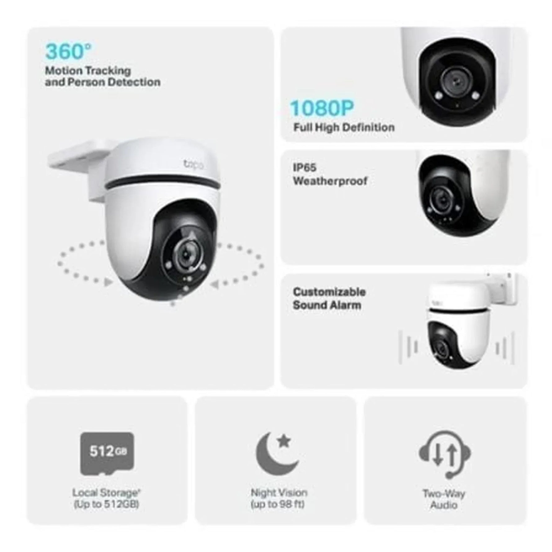 Cámaras de Videovigilancia TP-Link Tapo C500/ Visión Nocturna/ Control desde APP - PixelPlaza