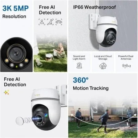 Cámara de Videovigilancia TP-Link Tapo TC43/ Visión Nocturna/ Control desde APP - PixelPlaza