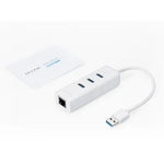 Hub USB 3.0 TP-Link UE330/ 3xUSB/ 1xRJ45/ Blanco - PixelPlaza
