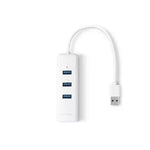 Hub USB 3.0 TP-Link UE330/ 3xUSB/ 1xRJ45/ Blanco - PixelPlaza