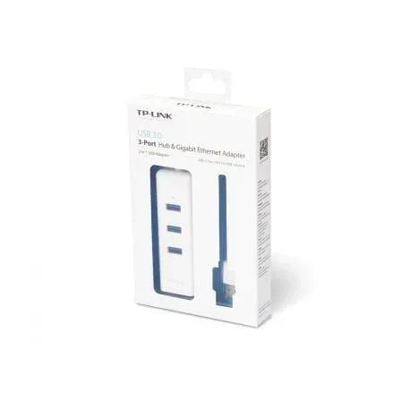 Hub USB 3.0 TP-Link UE330/ 3xUSB/ 1xRJ45/ Blanco - PixelPlaza