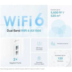 Sistema Mesh TP-Link Deco X10 1500Mbps/ 2.4GHz 5GHz/ Pack de 2 - PixelPlaza