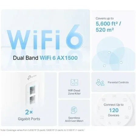 Sistema Mesh TP-Link Deco X10 1500Mbps/ 2.4GHz 5GHz/ Pack de 2 - PixelPlaza