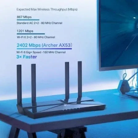 Router Inalámbrico TP-Link Archer AX53/ WiFi 6/ 3000 Mbps/ 2.4GHz 5GHz/ 4 Antenas/ WiFi 802.11ax/ac/n/a/ - n/b/g - PixelPlaza
