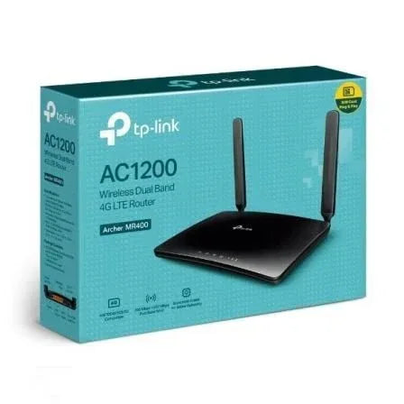 Router Inalámbrico 4G TP-Link Archer MR400 1200Mbps/ 2.4GHz 5GHz/ 2 Antenas/ WiFi 802.11ac/n/a/b/g/n - PixelPlaza