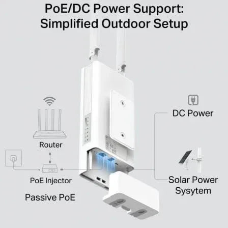 Router Inalámbrico 4G TP-Link TL-MR100-Outdoor 300Mbps/ 2.4GHz/ 2 Antenas/ WiFi 802.11 b/g/n - PixelPlaza