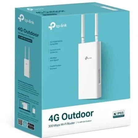 Router Inalámbrico 4G TP-Link TL-MR100-Outdoor 300Mbps/ 2.4GHz/ 2 Antenas/ WiFi 802.11 b/g/n - PixelPlaza