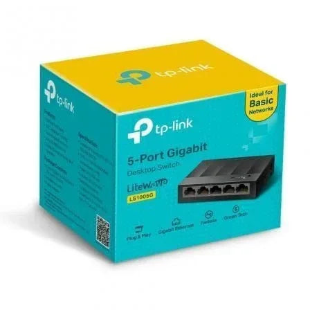 Switch TP-Link LS1005G 5 Puertos/ RJ-45 10/100/1000 - PixelPlaza