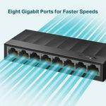 Switch TP-Link LS1008G 8 Puertos/ RJ-45 10/100/1000 - PixelPlaza