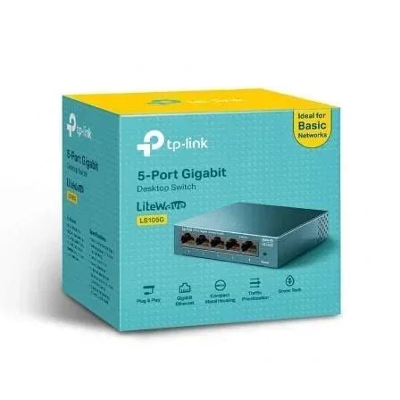 Switch TP-Link LS105G 5 Puertos/ RJ-45 10/100/1000 - PixelPlaza
