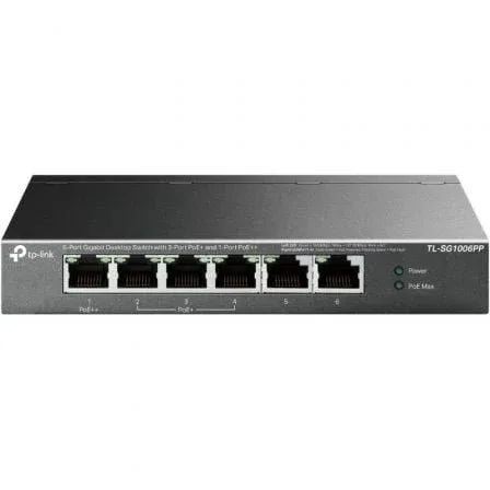 Switch TP-Link TL-SG1006PP 6 Puertos/ RJ-45 10/100/1000/ PoE++ - PixelPlaza
