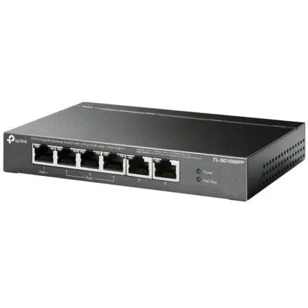 Switch TP-Link TL-SG1006PP 6 Puertos/ RJ-45 10/100/1000/ PoE++ - PixelPlaza