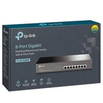 Switch TP-Link TL-SG1008MP 8 Puertos/ RJ-45 10/100/1000 PoE - PixelPlaza