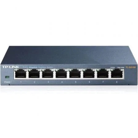 Switch TP-Link TL-SG108 V3.0 8 Puertos/ RJ-45 10/100/1000 - PixelPlaza