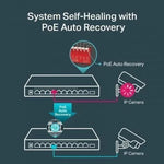 Switch TP-Link TL-SG1210MP 10 Puertos/ RJ-45 10/100/1000/ PoE+ - PixelPlaza