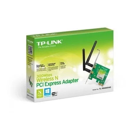 Tarjeta de red Inalámbrica-PCI Express TP-Link TL-WN881ND/ 300Mbps/ 2.4GHz - PixelPlaza