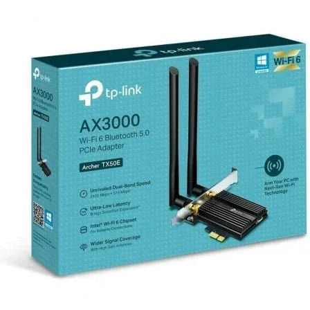 Tarjeta de Red Inalámbrica-PCI Express TP-Link Archer TX50E/ 3000Mbps/ 2.4/5GHz - PixelPlaza