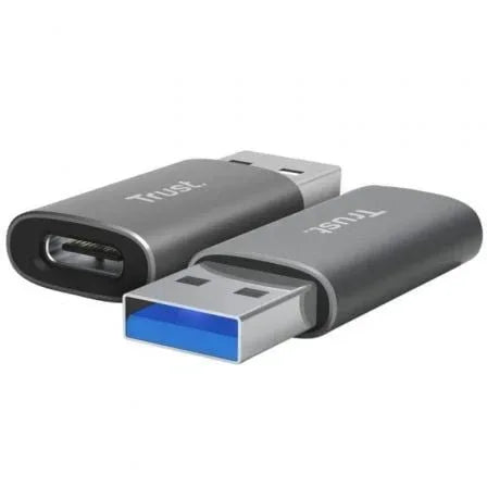 Adaptador USB 3.2 GEN2 Trust Calyx / USB Tipo-C Hembra - USB Macho - PixelPlaza