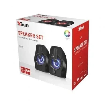 Altavoces Trust Gemi RGB/ 12W/ 2.0 - PixelPlaza
