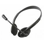 Auriculares Trust Primo Chat/ con Micrófono/ Jack 3.5/ Negros - PixelPlaza