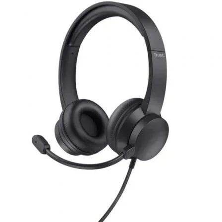Auriculares Trust Ayda/ con Micrófono/ Jack 3.5/ Negros - PixelPlaza