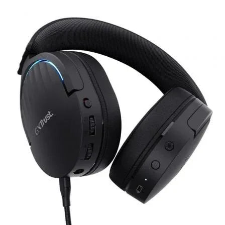 Auriculares Gaming Inalámbricos con Micrófono Trust Gaming GXT 491 Fayzo/ Bluetooth/ Jack 3.5/ Negros - PixelPlaza