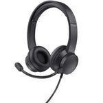 Auriculares Trust HS-150/ con Micrófono/ Jack 3.5/ Negros - PixelPlaza