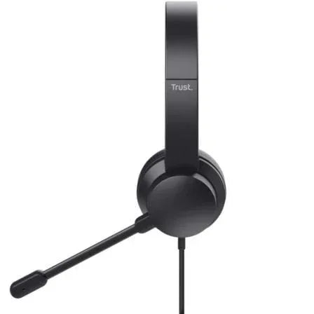 Auriculares Trust HS-150/ con Micrófono/ Jack 3.5/ Negros - PixelPlaza