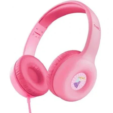 Auriculares Infantiles Trust Nouna Kids/ con Micrófono/ Rosas - PixelPlaza